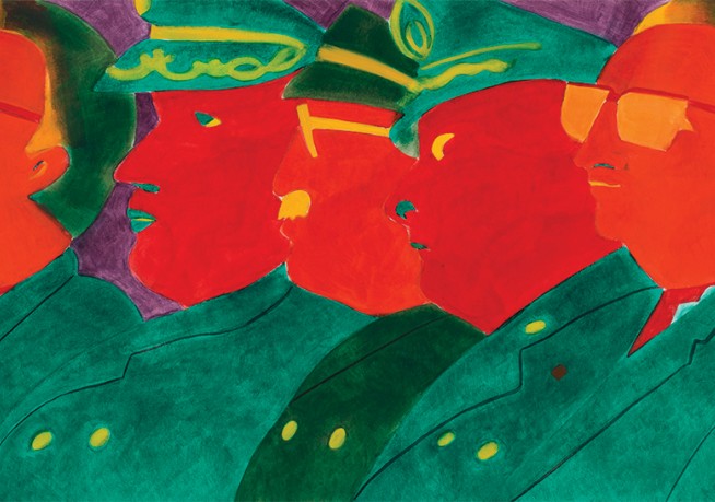 Beatriz González. Los papagayos, 1987.